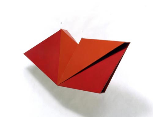 Hélio Oiticica. Relevo especial (vermelho) (Spatial Relief [red]), 1960. Polyvinyl acetate resin on plywood César and Claudio Oiticica Collection, Rio de Janeiro. (c) Projeto Hélio Oiticica, Rio de Janeiro
