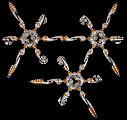 Christopher Bathgate.
ML622254434732323, 2012. Aluminium, stainless steel, bronze, brass; computer numerical control (CNC) milling
. Courtesy of the artist. Photograph: Chris Bathgate.