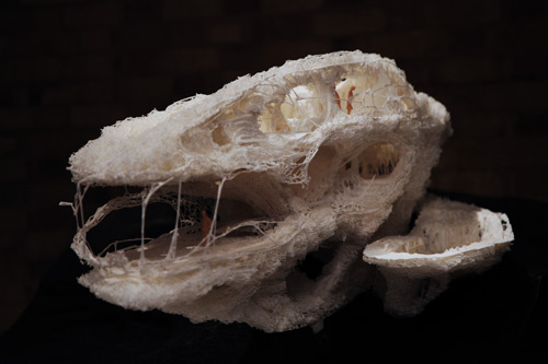 Softkill Design. Prototype for a 3D Printed House, 2012.
Laser sintered powder.
Courtesy of Softkill Design
. Photograph: © Softkill Design.