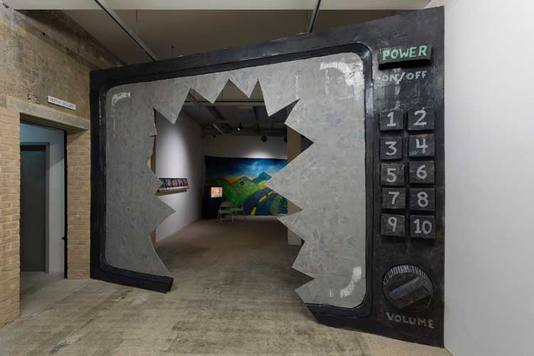 Paper Tiger Television, It’s 8:30. Do you know where your brains are? Installation view, Goldsmiths Centre for Contemporary Art. 30 January –19 April 2026. Courtesy Goldsmiths CCA. Photo: Rob Harris.