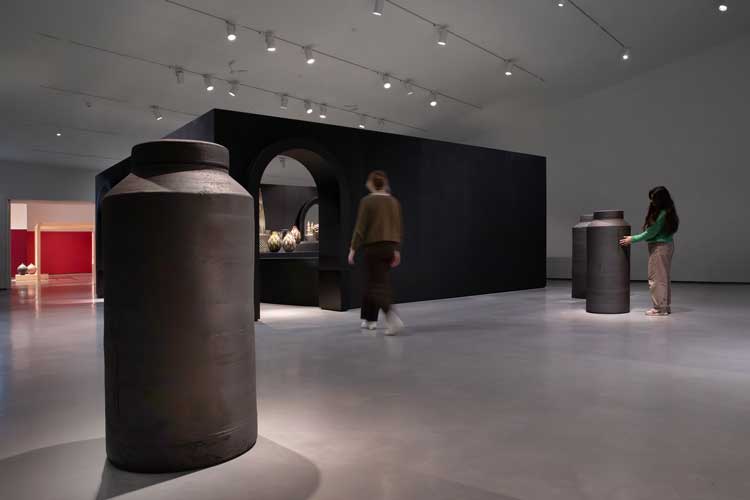 Playing with Fire: Axel
Salto and Edmund de Waal, installation view, The Hepworth
Wakefield, November 2025. Photo: Michael Pollard.