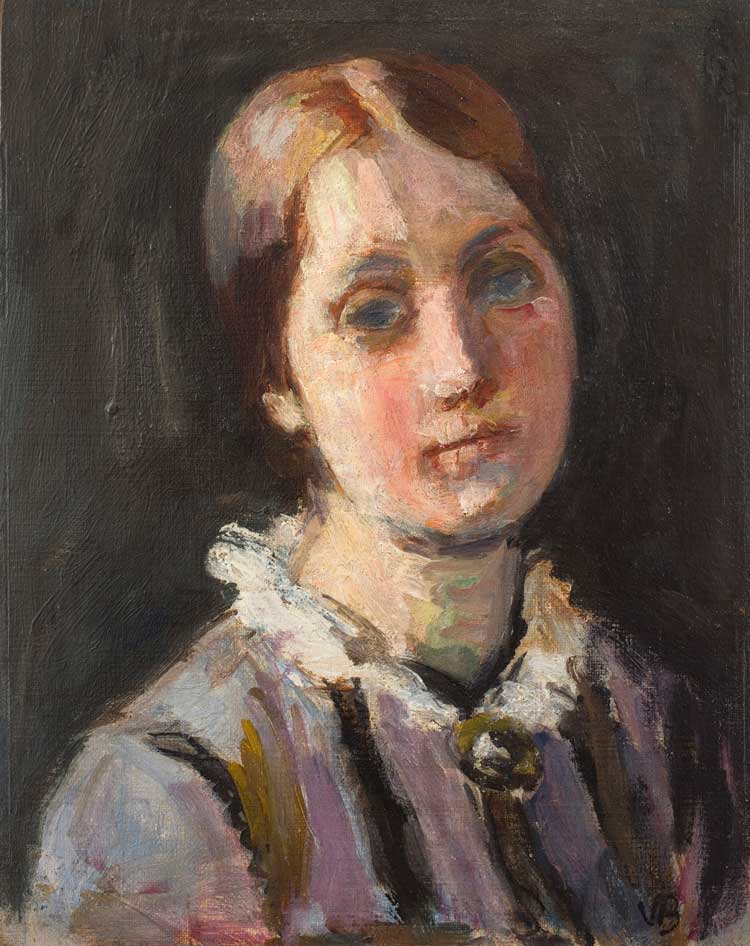 Vanessa Bell, Portrait of the Artist's Mother, c1950-55. Oil on board, 24.1 x 19.1 cm. Private Collection.