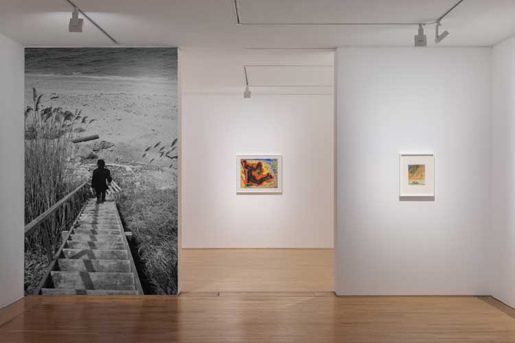 Betty Parsons: Sheer Energy, 2025, installation view, De La Warr Pavilion, Bexhill-On-Sea. Photo: Rob Harris. Courtesy Alison Jacques, London and Alexander Grey Associates, New York.