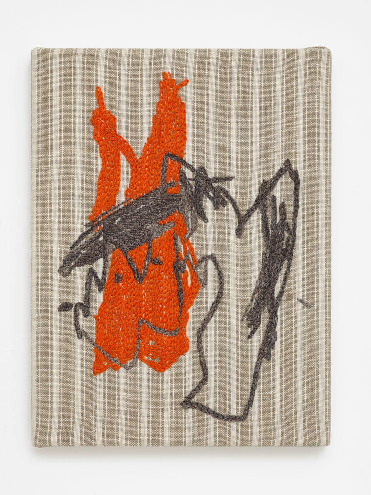 Amalia Pica, Keepsake #10, 2024. Cotton and wool on linen, 40 x 30.2 x 3.6 cm. © Amalia Pica. Courtesy of the artist and Herald St, London.