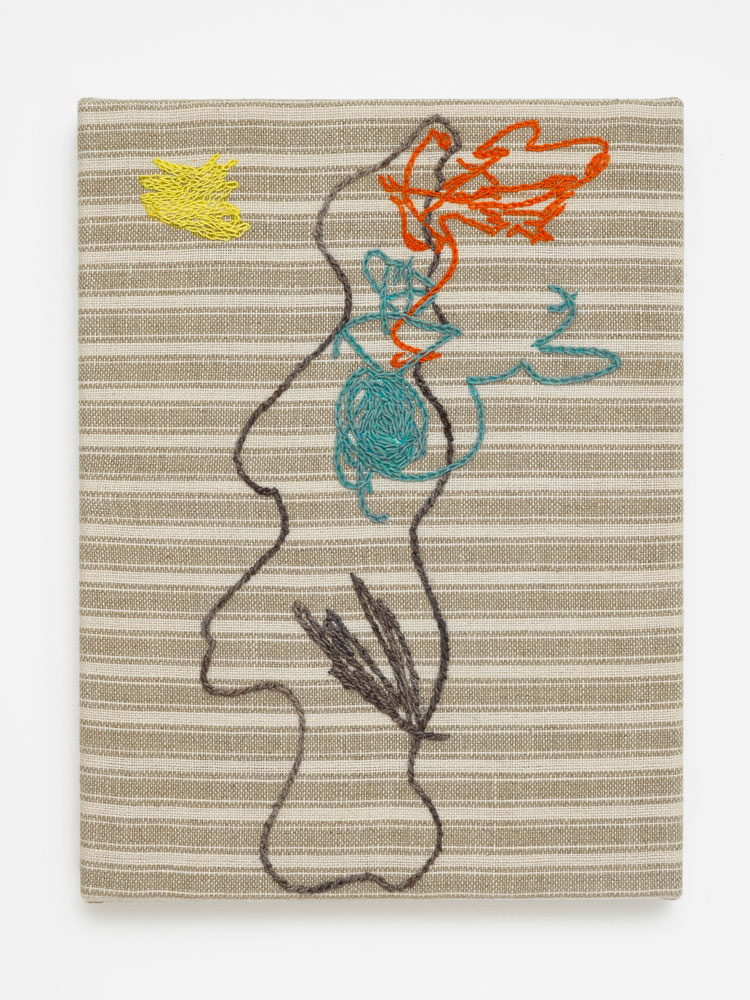 Amalia Pica, Keepsake #11, 2024. Cotton and wool on linen, 40 x 30.2 x 3.6 cm. © Amalia Pica. Courtesy of the artist and Herald St, London.