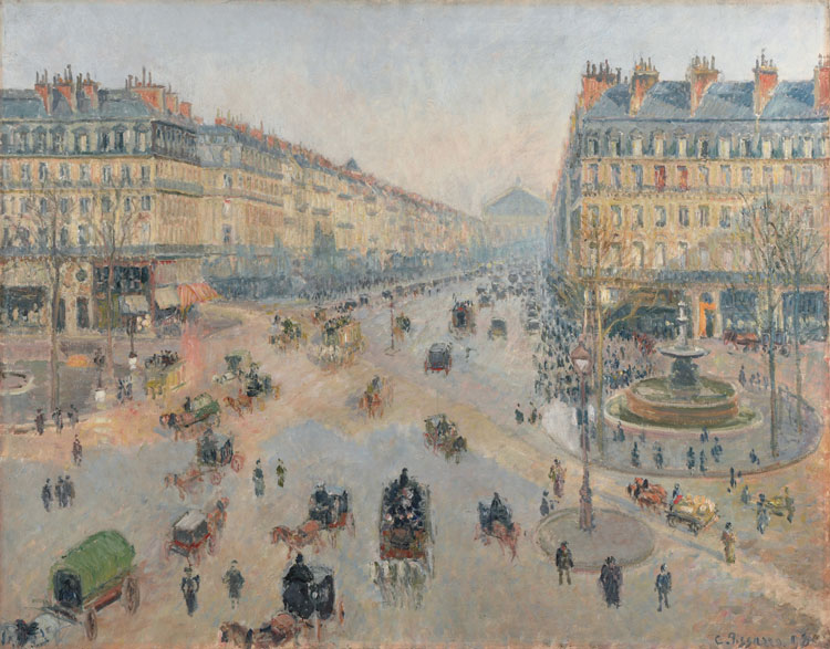 Camille Pissarro, Avenue de l’Opéra, 1898. Oil on canvas, 73.3 x 92.3 cm. Musée des Beaux-Arts de la Ville de Reims. Bequest of Henry Vasnier, 11/1907. © Christian Devleeschauwer.