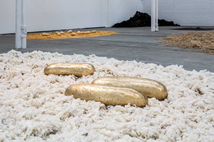 Solange Pessoa: Pilgrim Fields, installation view, Glasgow Tramway, 10 May – 5 October 2025. Photo: Keith Hunter.