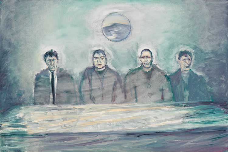 Celia Paul, Colony of Ghosts, 2023. Oil on canvas, 121.9 x 182.9 cm (48 x 72 in). © Celia Paul. Courtesy the artist and Victoria Miro.