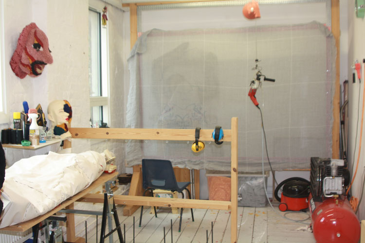 Anna Perach's studio.