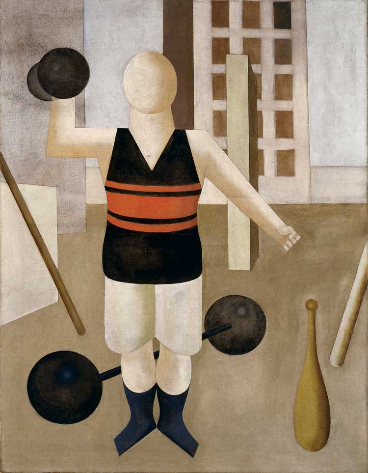 George Grosz. The Gymnast, about 1922. Oil paint on canvas. Collection of the McNay Art Museum, Gift of Robert L. B. Tobin, 1974.26. © Estate of George Grosz, Princeton, N.J. / DACS 2024.