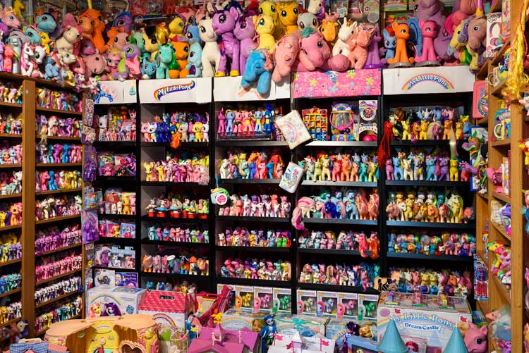 My Little Pony collection by Miranda Worby in Come As You Really Are by Hetain Patel and Artangel. Photo: Thierry Bal.