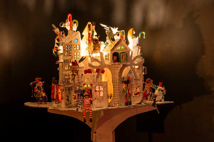 Arts and crafts by Evie Hancock in Come As You Really Are by Hetain Patel and Artangel. Photo: Thierry Bal.