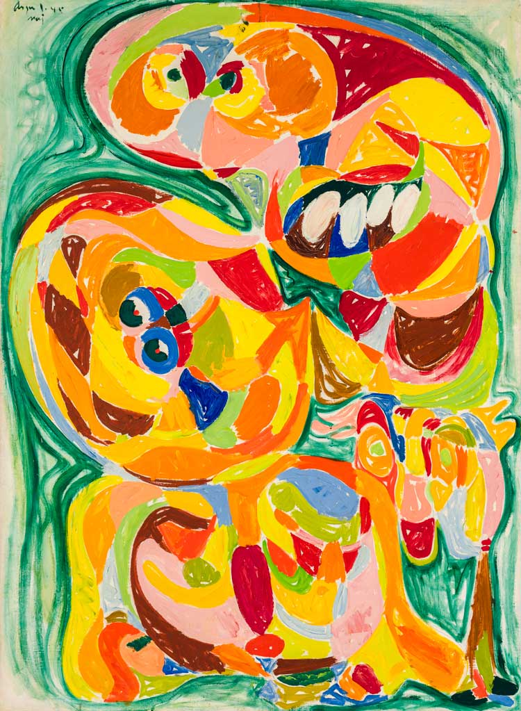 Asger Jorn, Tolitikuja, 1945. Photo courtesy Kunstsilo.