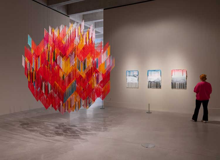 Outi Pieski, installation view, Tate St Ives, 2024. Photo: © Tate/Oliver Cowling.