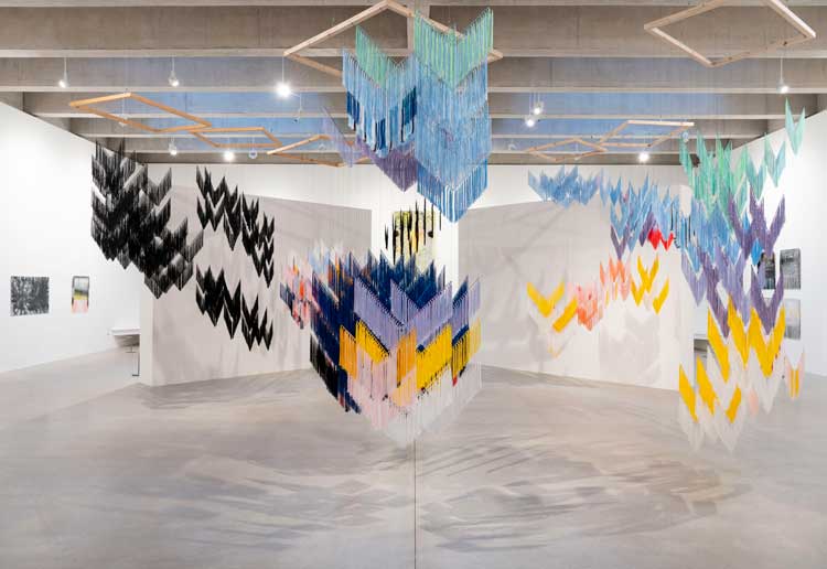 Outi Pieski, installation view, Tate St Ives, 2024. Photo: © Tate/Oliver Cowling.