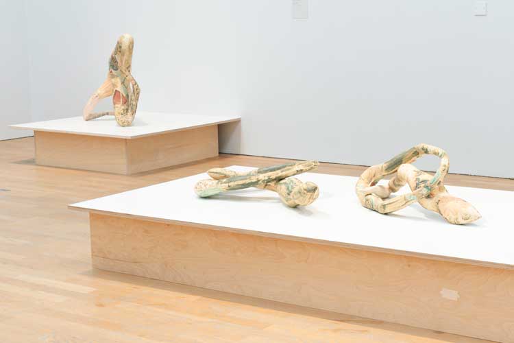 Installation view, Jacqueline Poncelet: In the Making, Middlesbrough Institute of Modern Art (Mima), 2024. Photo: Jason Hynes.