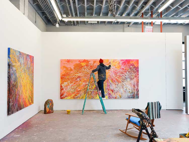 José Parlá. Photo: Tyler Haft, courtesy Ben Brown Fine Arts.
