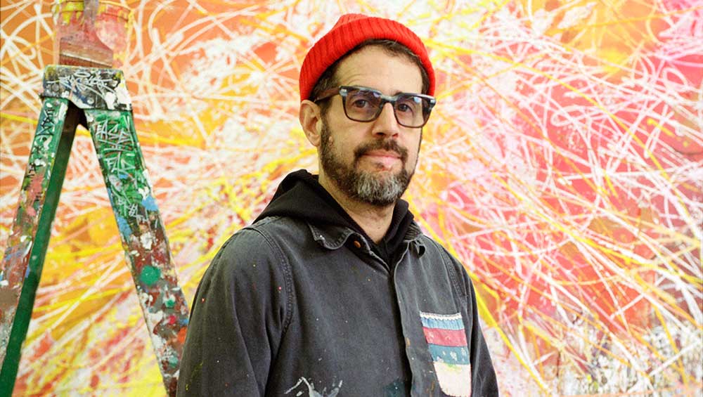 José Parlá. Photo: Tyler Haft, courtesy Ben Brown Fine Arts.
