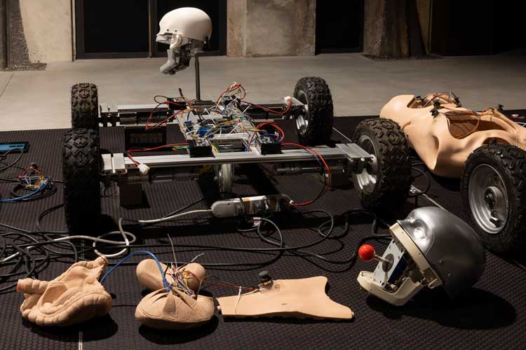 Perfect Behaviours. Life Redesigned by the Algorithm, installation view, Officine Grandi Riparazioni, Torino, 2023. Photo: Andrea Rossetti for OGR Torino.