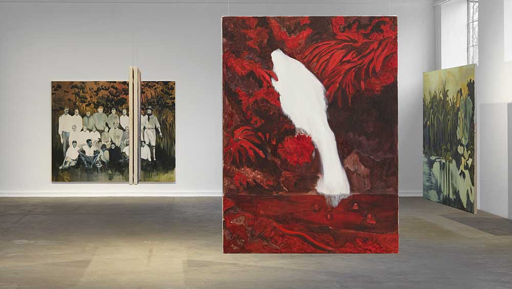 Ravelle Pillay, Idyll, 2023. Installation view, Chisenhale Gallery, London, 2023. Commissioned and produced by Chisenhale Gallery, London. Courtesy the artist. Photo: Andy Keate.
