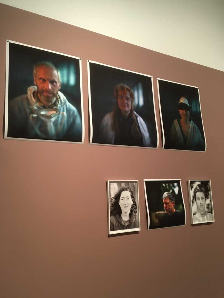 Installation view, Lancashire and Normandy residency portraits. Photo: Veronica Simpson.