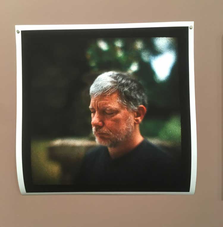 Installation view, Pinhole camera photo, Lancashire and Normandy residency. Photo: Veronica Simpson.