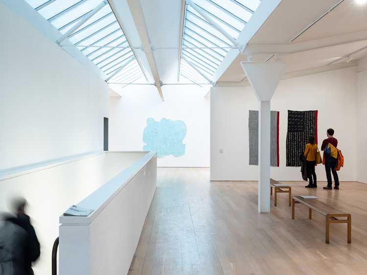 Howardena Pindell - A New Language at Fruitmarket. Photo: Tom Nolan.