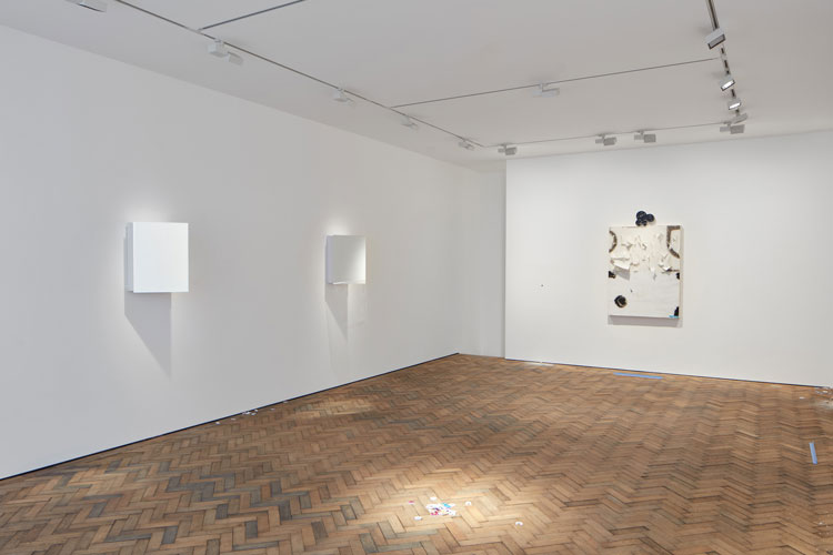 Pope.L, Notations, Holes and Humour, Modern Art Bury Street, exhibition view, 15 July - 28 August 2021. Courtesy: the artist, Modern Art, London and Mitchell-Innes & Nash, New York, USA. Photo: Tom Carter.