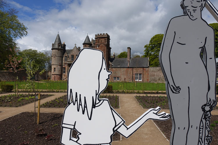 Mick Peter, Gerroff! (or User Feedback), 2021 at Hospitalfield. Image courtesy of the artist.
