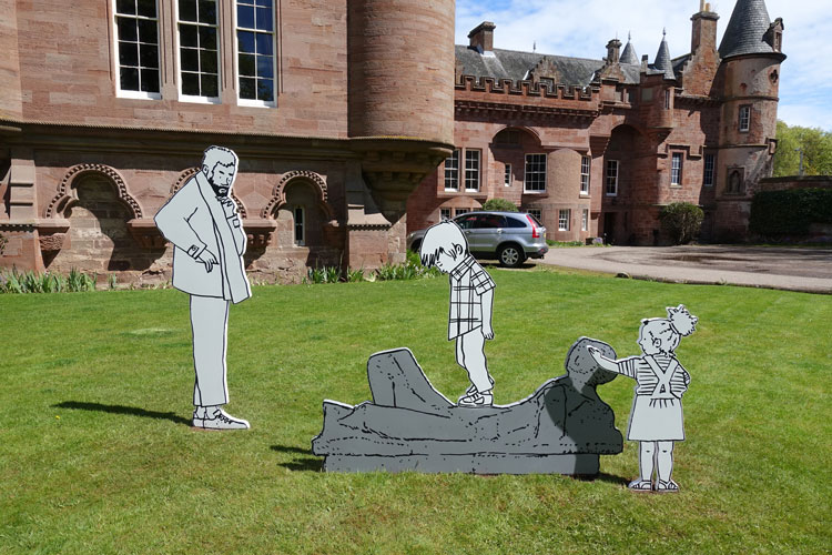 Mick Peter, Gerroff! (or User Feedback), 2021 at Hospitalfield. Image courtesy of the artist.