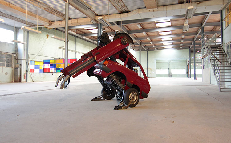 Hetain Patel. Fiesta Transformer, 2013. Various materials, including Ford Fiesta car. Courtesy the artist.
