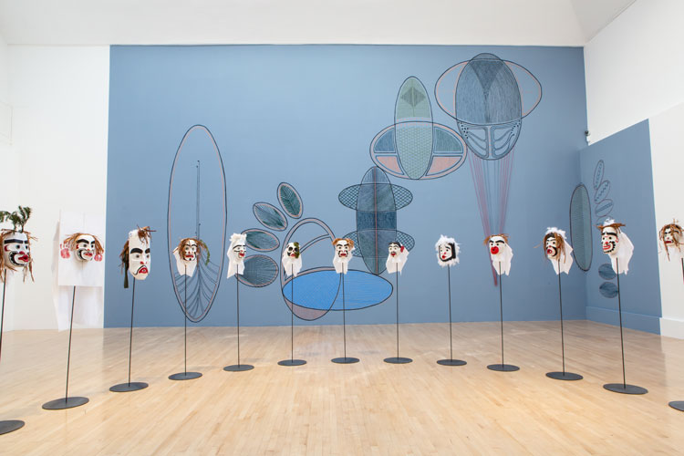 Pine's Eye, installation view, 2020. Image courtesy Talbot Rice Gallery, The University of Edinburgh.