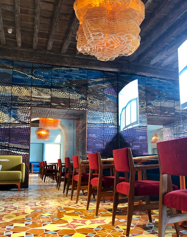 Jorge Pardo, hotel L’Arlatan, Arles, restaurant. Photo: Pierre Collet.