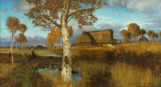 Otto Modersohn. Autumn on the moor, 1895. Kunsthalle Bremen - Der Kunstverein in Bremen. Photo: © Lars Lohrisch - Artothek.