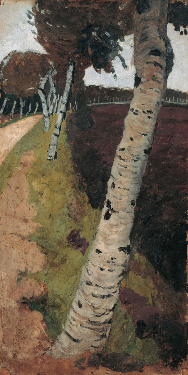 Paula Modersohn-Becker. Country lane with birches, c1901. Photo: © Paula Modersohn-Becker Foundation.