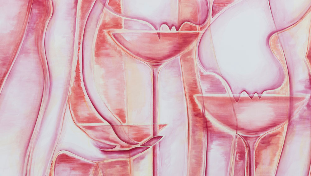 Catherine Parsonage. Suddenly Every Wednesday, 2017. Acrylic on canvas, 122 x 183 cm. © the artist.