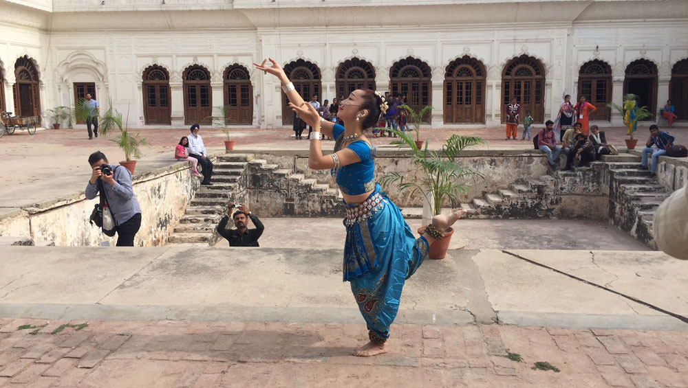 Japanese dancer Masako Ono of Odissi dance form. Photograph: Jill Spalding.