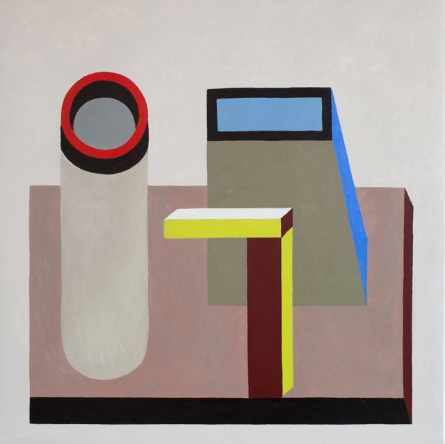 Nathalie Du Pasquier. Almost Abstract, 2013. Oil on canvas. Courtesy of the artist and the Institute of Contemporary Art at the University of Pennsylvania.