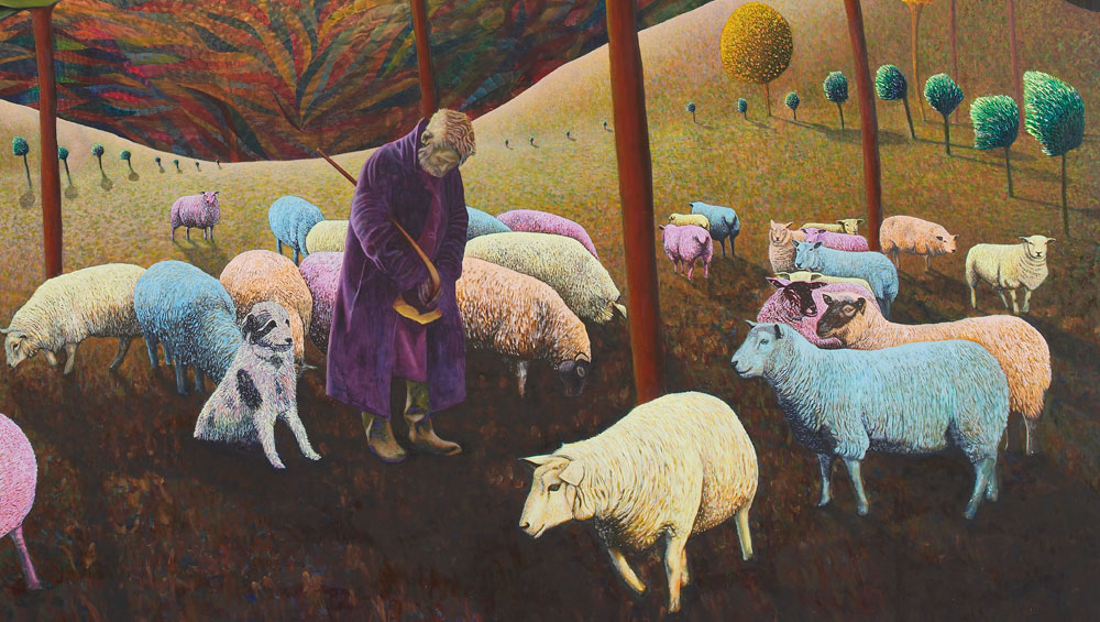 Richard Aldrich. Future Portrait #49, 2003. Acrylic on panel ,30.5 x 30.5 cm. © Richard Aldrich, 2003. Image courtesy of the Saatchi Gallery, London.