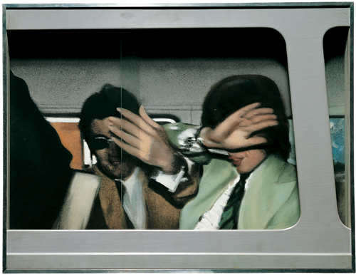 Richard Hamilton (1922 - ). Swingeing London '67 (1967-68).
608 x 795 x 77mm,
Mixed media.
Pallant House Gallery, Chichester. Wilson Gift and Loan.