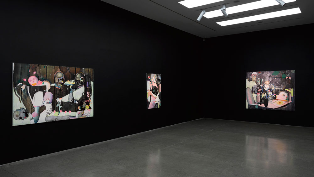 Magnus Plessen. Untitled (30), 2016. Oil and charcoal on canvas, 96 7/16 x 78 3/4 in (245 x 200 cm). Photograph: Prudence Cuming Associates Ltd.