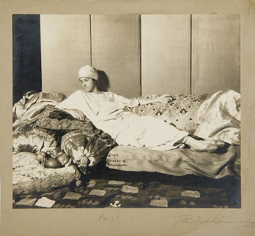 Denise Poiret, 1913. Photograph by Geisler & Baumann. Photograph courtesy of Les Arts Décoratifs, Fonds photographique patrimonial UFAC conservé au Musée de la Mode et du Textile, Paris. Tous droits réservés © 2007 Artists Rights Society (ARS), New York / ADAGP, Paris