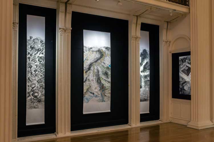 Qiu Zhijie, installation view, Talbot Rice Gallery. Photo: Sally Jubb Photography, courtesy Talbot Rice Gallery.