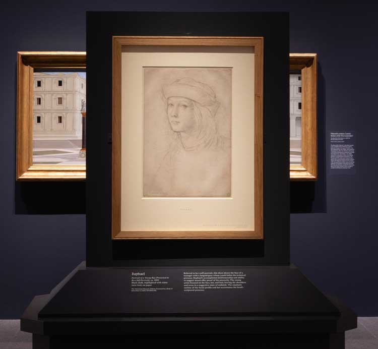 Installation view of Raphael: Sublime Poetry, on view March 29–June 28, 2026 at The Metropolitan Museum of Art. Photo; Eileen Travell, Courtesy of The Met.