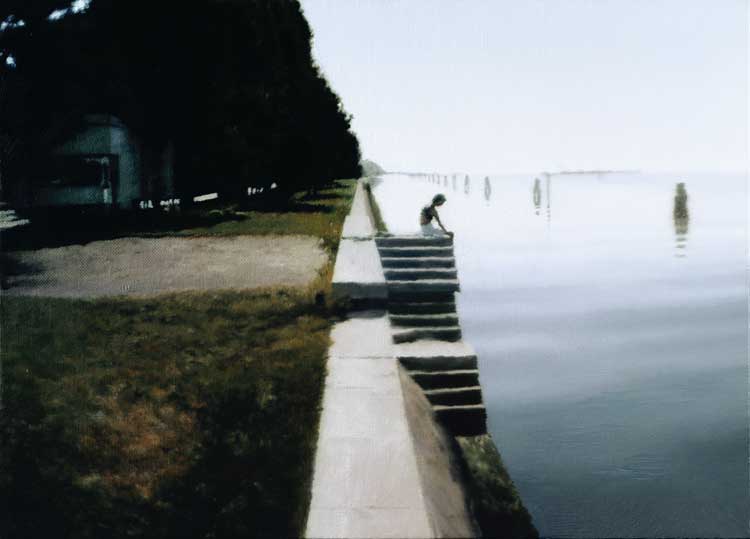 Gerhard Richter, Venice (Staircase), 1985. Oil on canvas, 51.4 x 71.8 cm. The Art Institute of Chicago. Gift of Edlis Neeson Collection. © Gerhard Richter 2025.