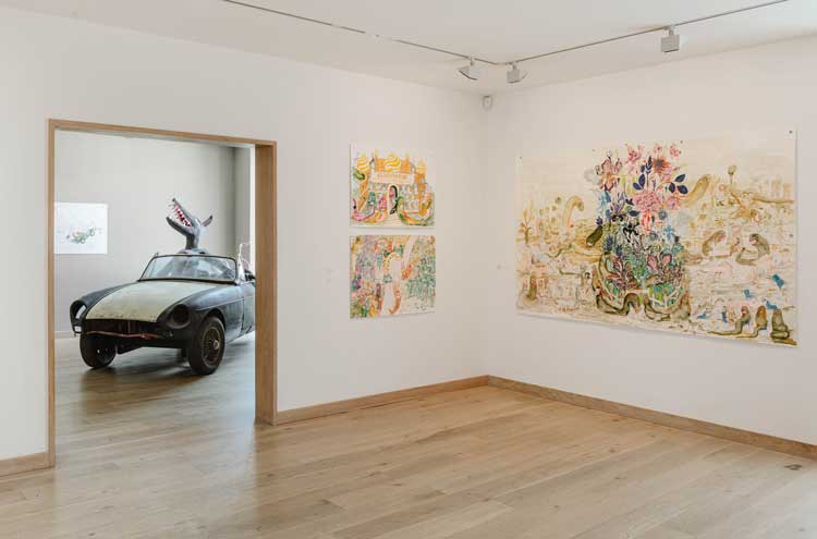 Isabel Rock: Things Fall Apart, The Centre Cannot Hold, installation view, Hastings Contemporary. Photo: Jorge Stride.