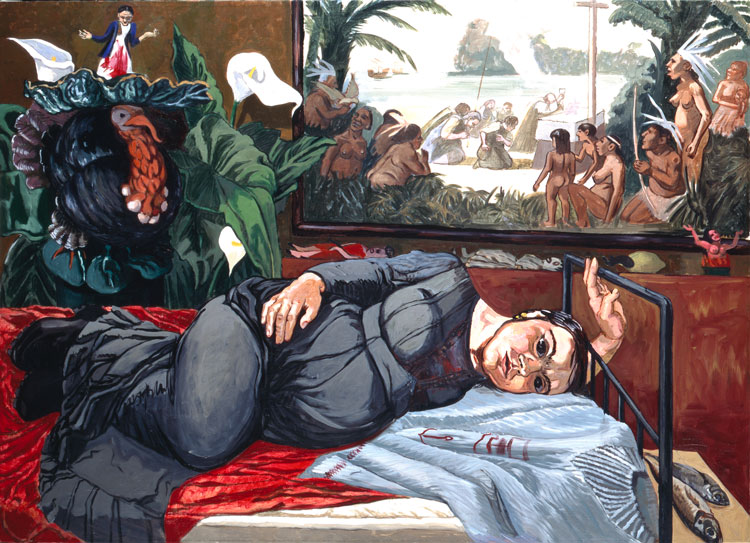 Paula Rego. The First Mass in Brazil, 1993. Private collection.
© The Estate of Paula Rego.