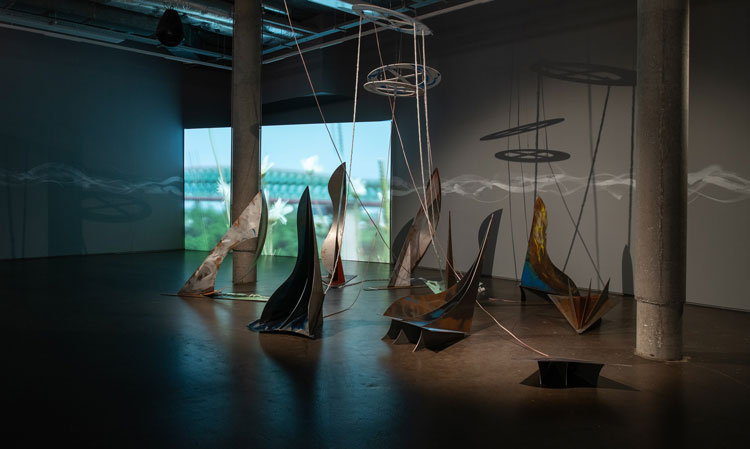 Ro Robertson, The Ribs Begin to Rise, installation view, Northern Gallery for Contemporary Art, Sunderland, July 2025. Photo: Chris Davison.