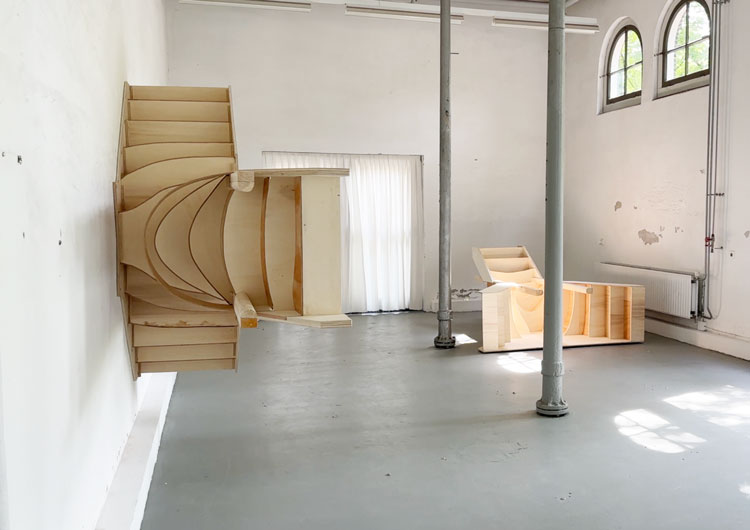 Nora Aurrekoetxea, installation view, Rijksakademie Open Studios, Amsterdam. Photo: Martin Kennedy.