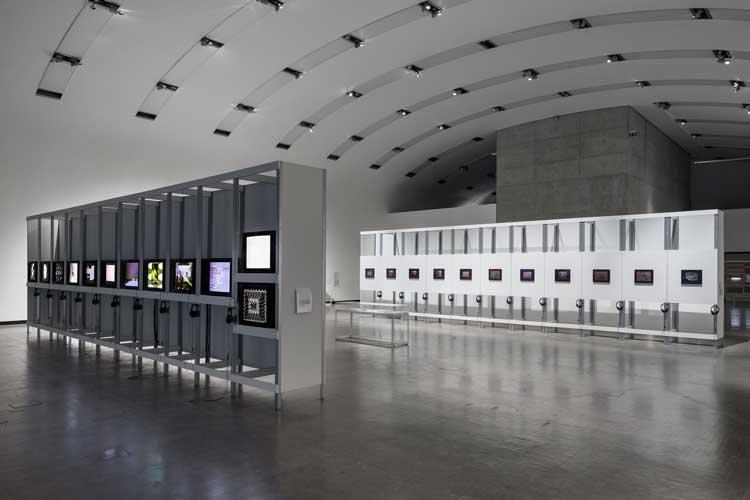 Installation view, Radical Software: Women, Art & Computing 1960–1991, Kunsthalle Wien 2025. Photo: kunst-dokumentation.com